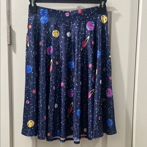Galaxy Medium Skirt Magic School Bus Miss Frizzle Space planets consolations
